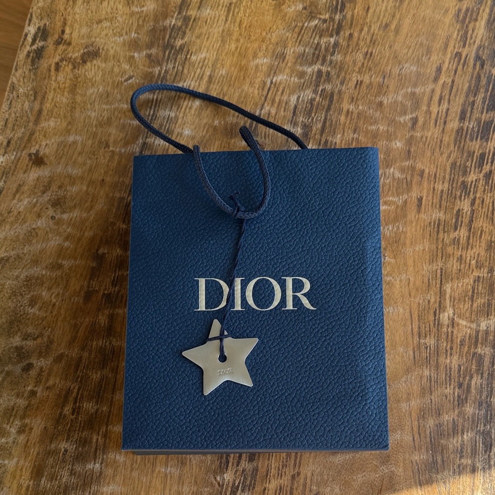 Dior paper gift box with Dior star charm